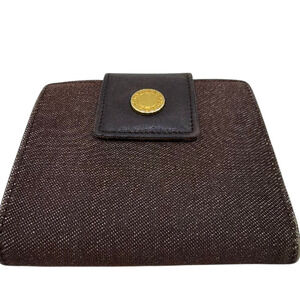 Bvlgari BVLGARI BVLGARI Brown Canvas Bi-Fold Wallet